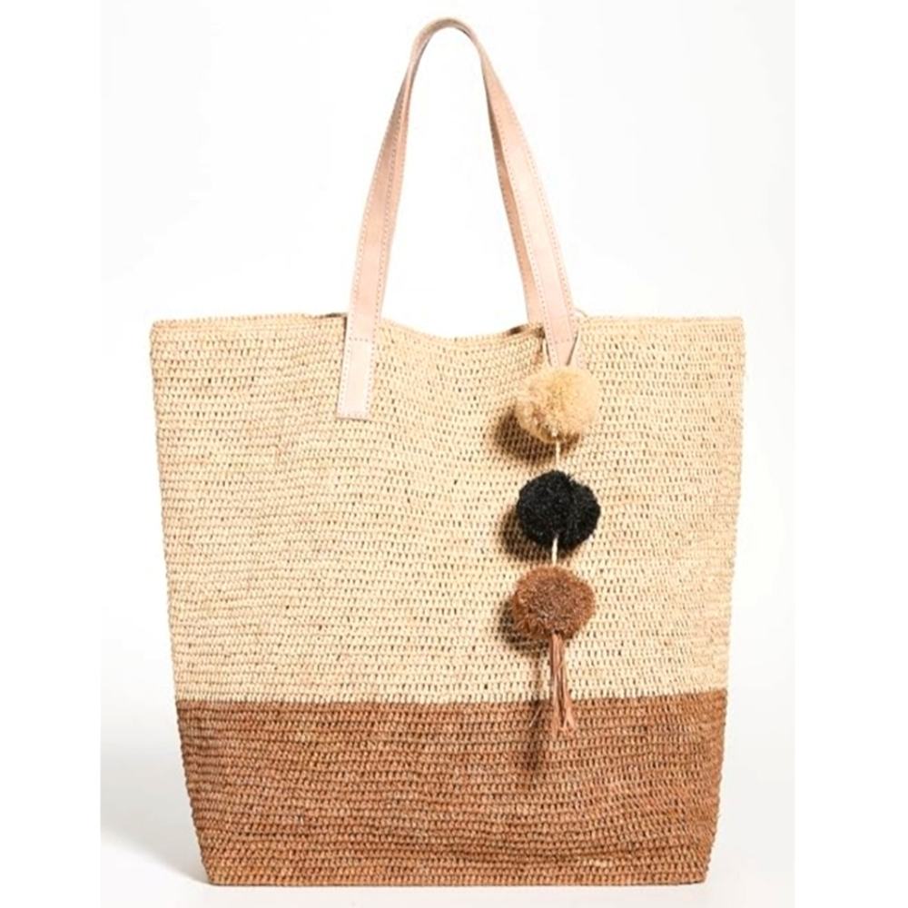 NWT  Mar Y Sol Women's Montauk Bag Raffia